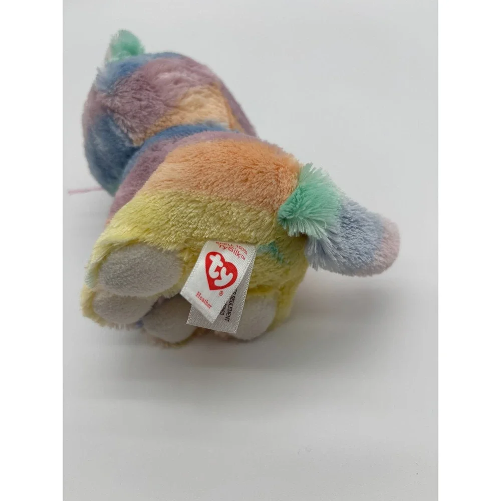Ty Beanie Boos-Heather the Unicorn Cat 6